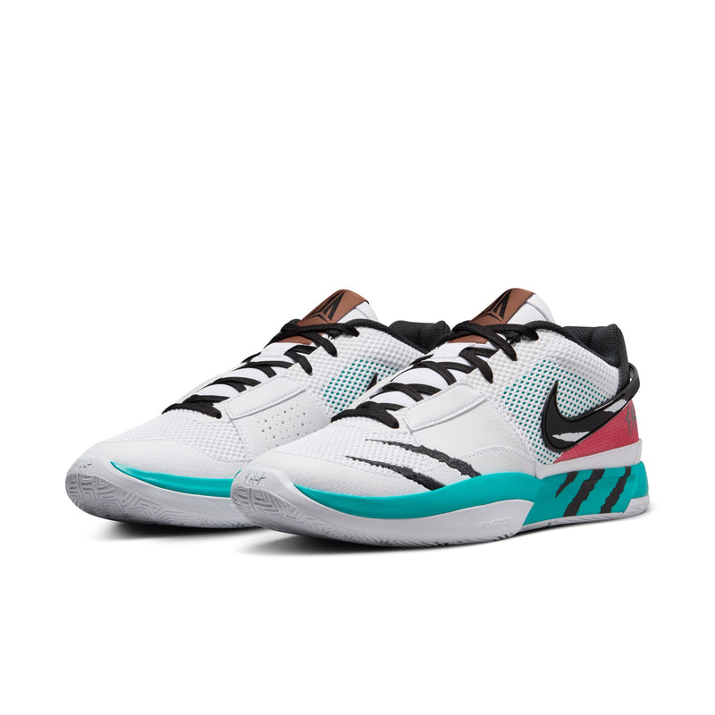 Ja Morant Ja 1 "Scratch" Basketball Shoes 'White/Pink/Green'