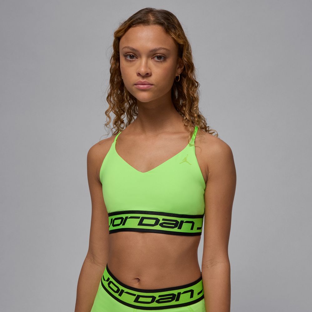 Jordan Sport Indy Women's Light Support Sports Bra 'Electric Green/Black'