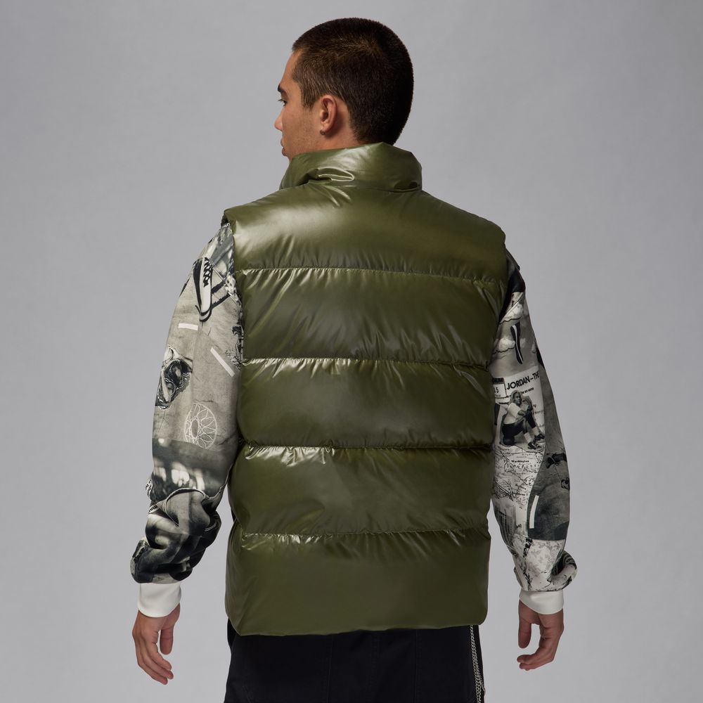 Jordan Flight Men's Down Vest 'Medium Olive/Black'