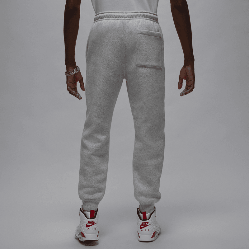 Jordan Brooklyn Fleece Men's Pants 'Grey Heather/White'