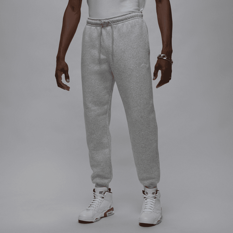 Jordan Brooklyn Fleece Men's Pants 'Grey Heather/White'