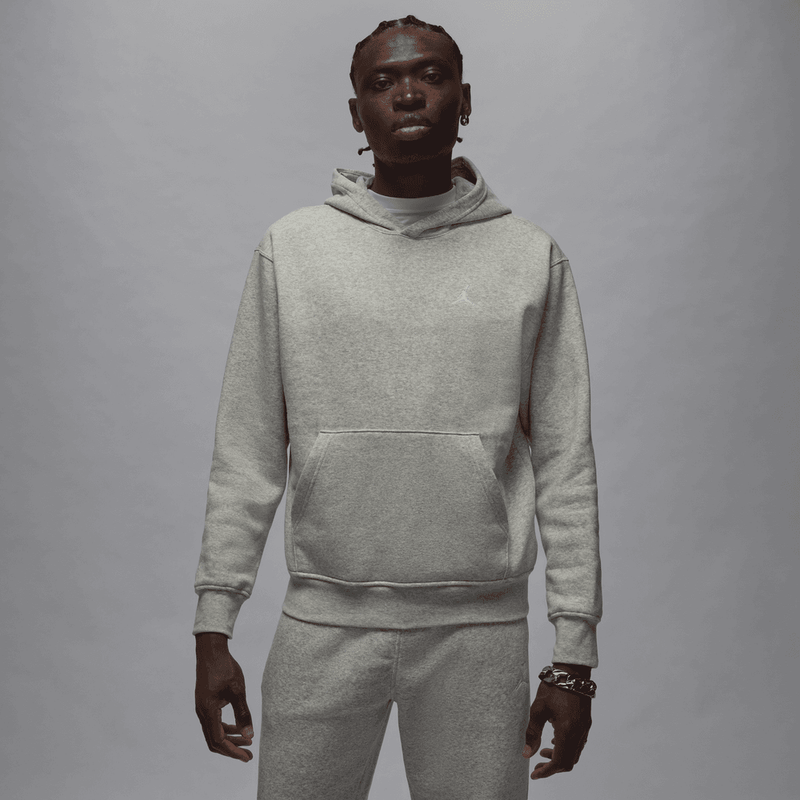 Jordan Brooklyn Fleece Men's Pullover Hoodie 'Grey Heather'