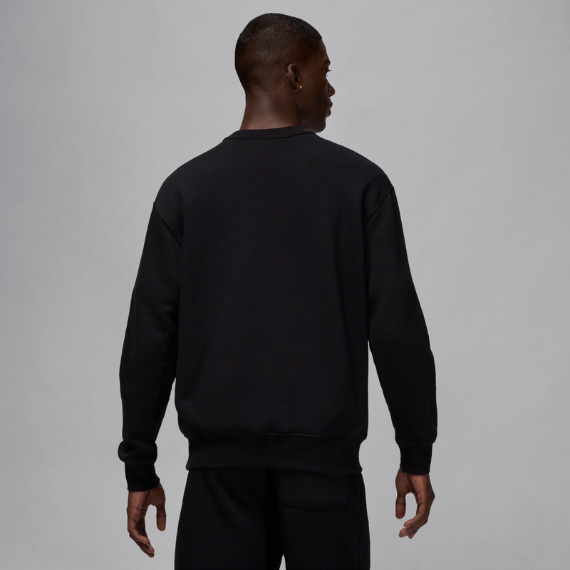 Jordan Brooklyn Fleece Men's Crew-Neck Sweatshirt 'Black/White'