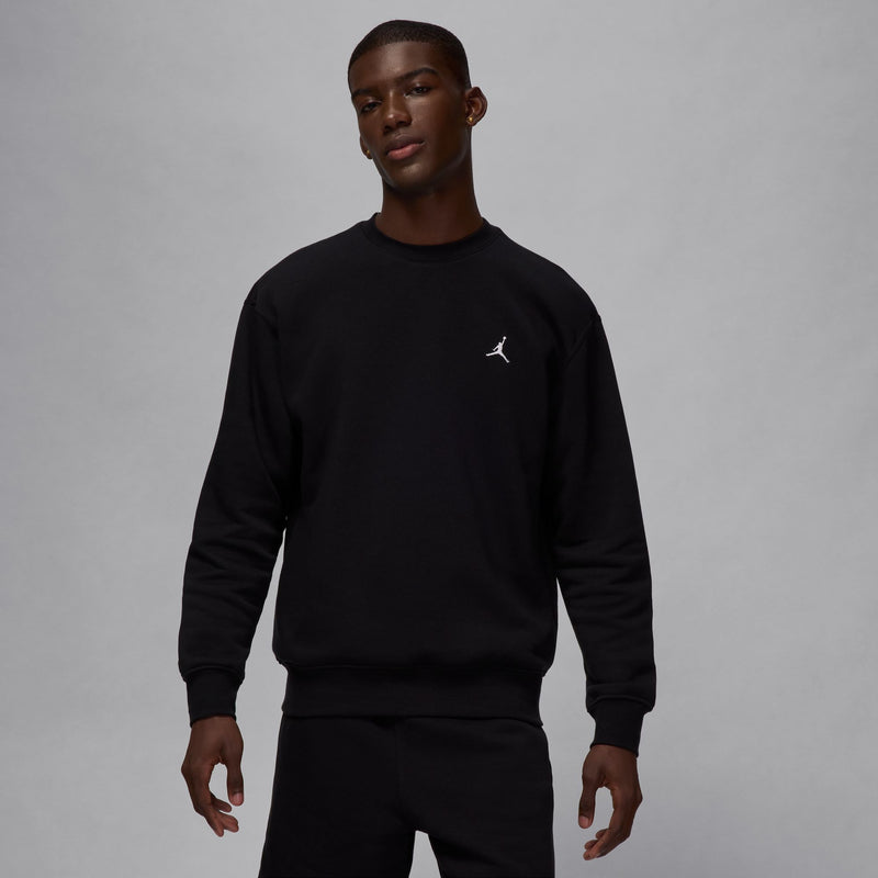 Jordan Brooklyn Fleece Men's Crew-Neck Sweatshirt 'Black/White'