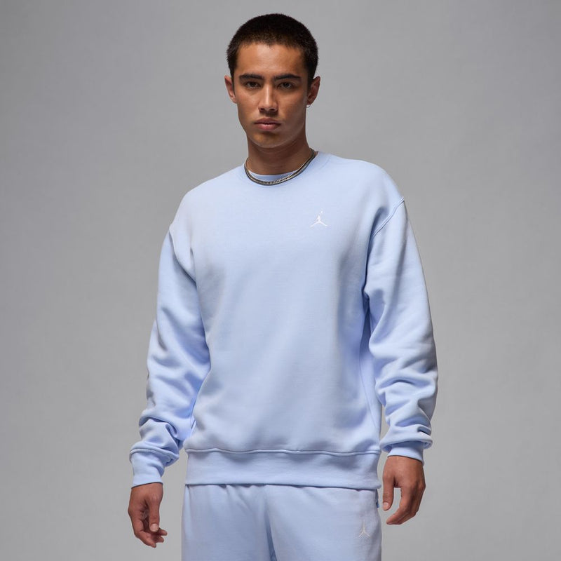 Jordan Brooklyn Fleece Men's Crew-Neck Sweatshirt 'Hydrogen Blue/White'