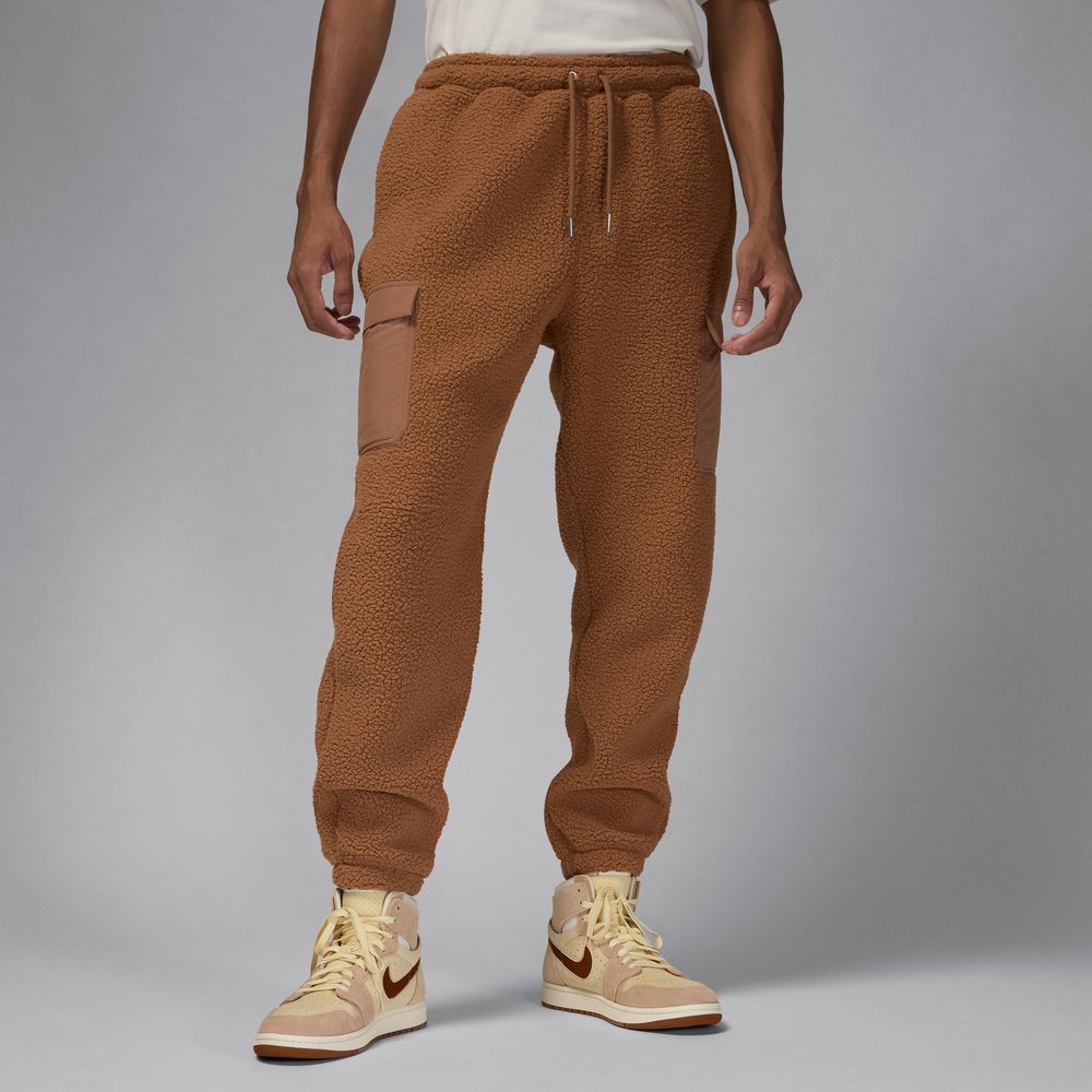 Jordan Flight Men's High-Pile Fleece Pants 'Brown'