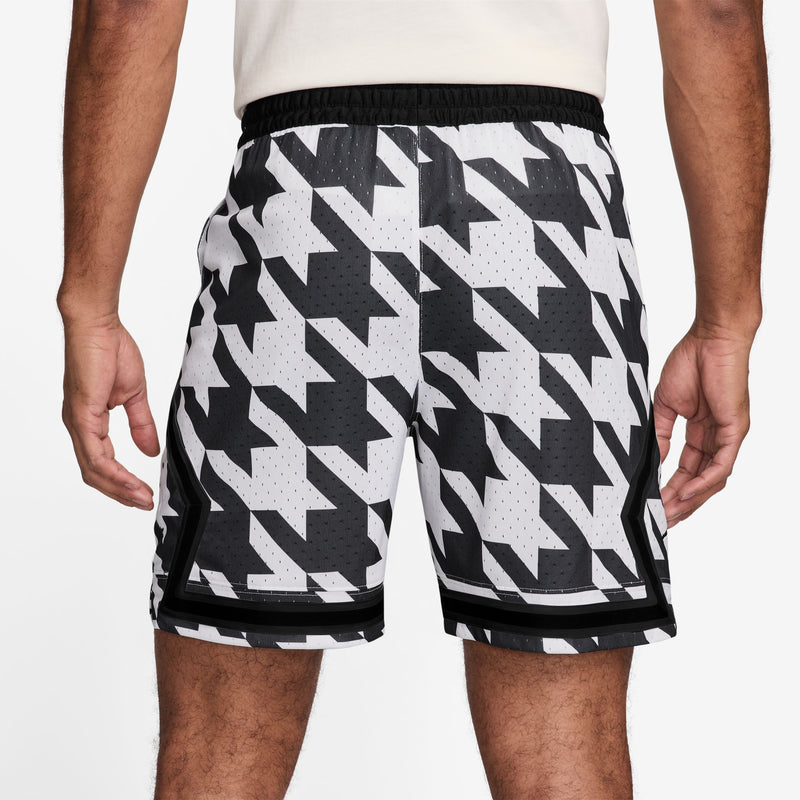 Jordan Sport Men's Dri-FIT Printed Diamond Shorts 'White/Black'