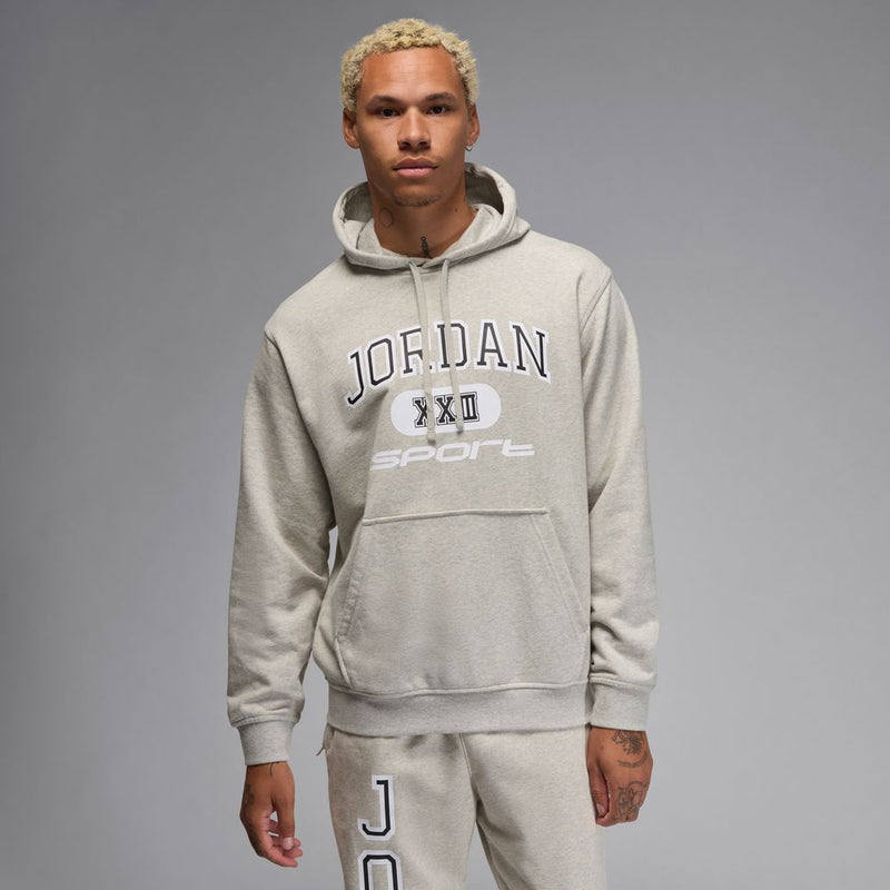 Jordan Sport Crossover Men's Dri-FIT Pullover Hoodie 'Grey Heather/White'