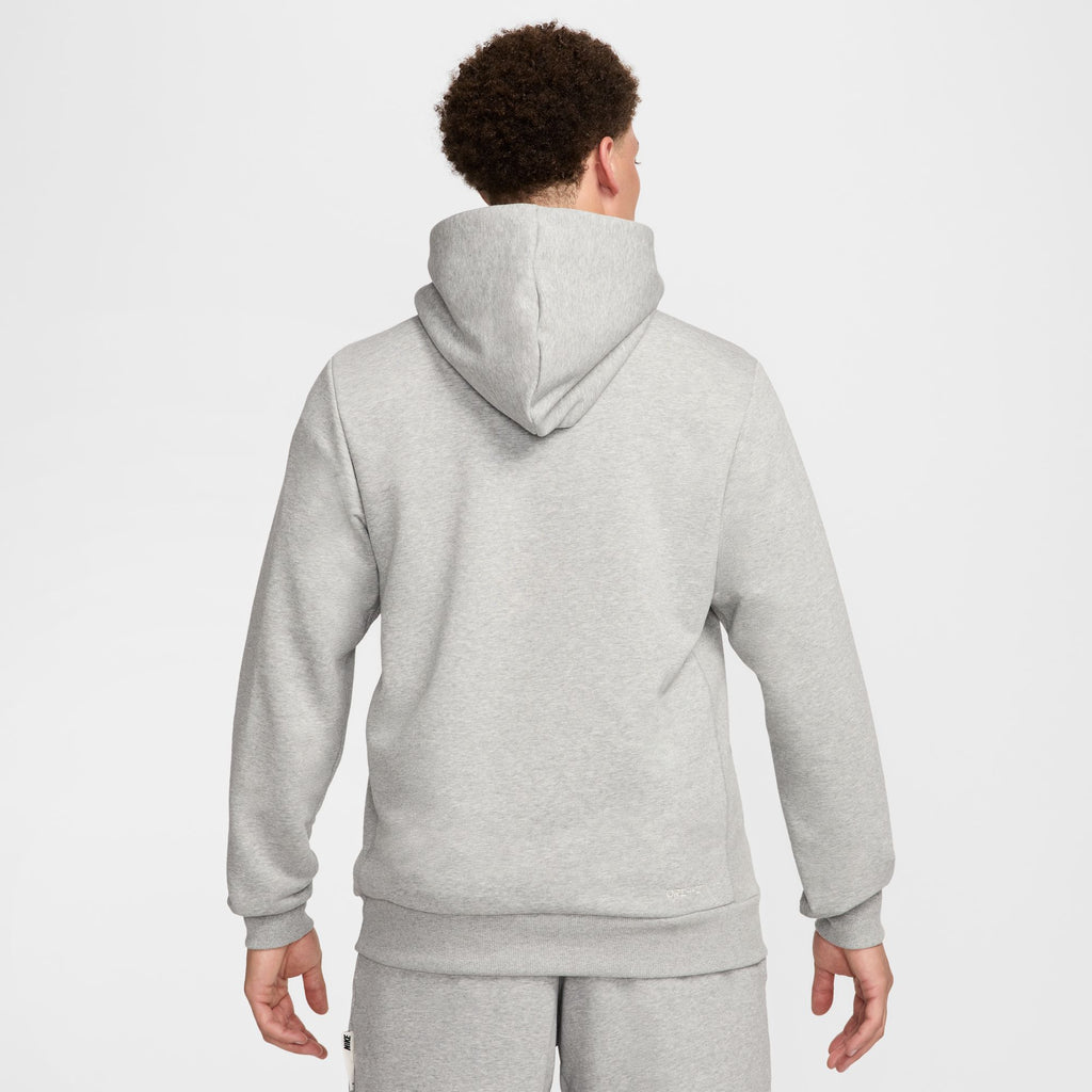 Nike Standard Issue Men's Dri-FIT Pullover Basketball Hoodie 'Grey Heather/Ivory'