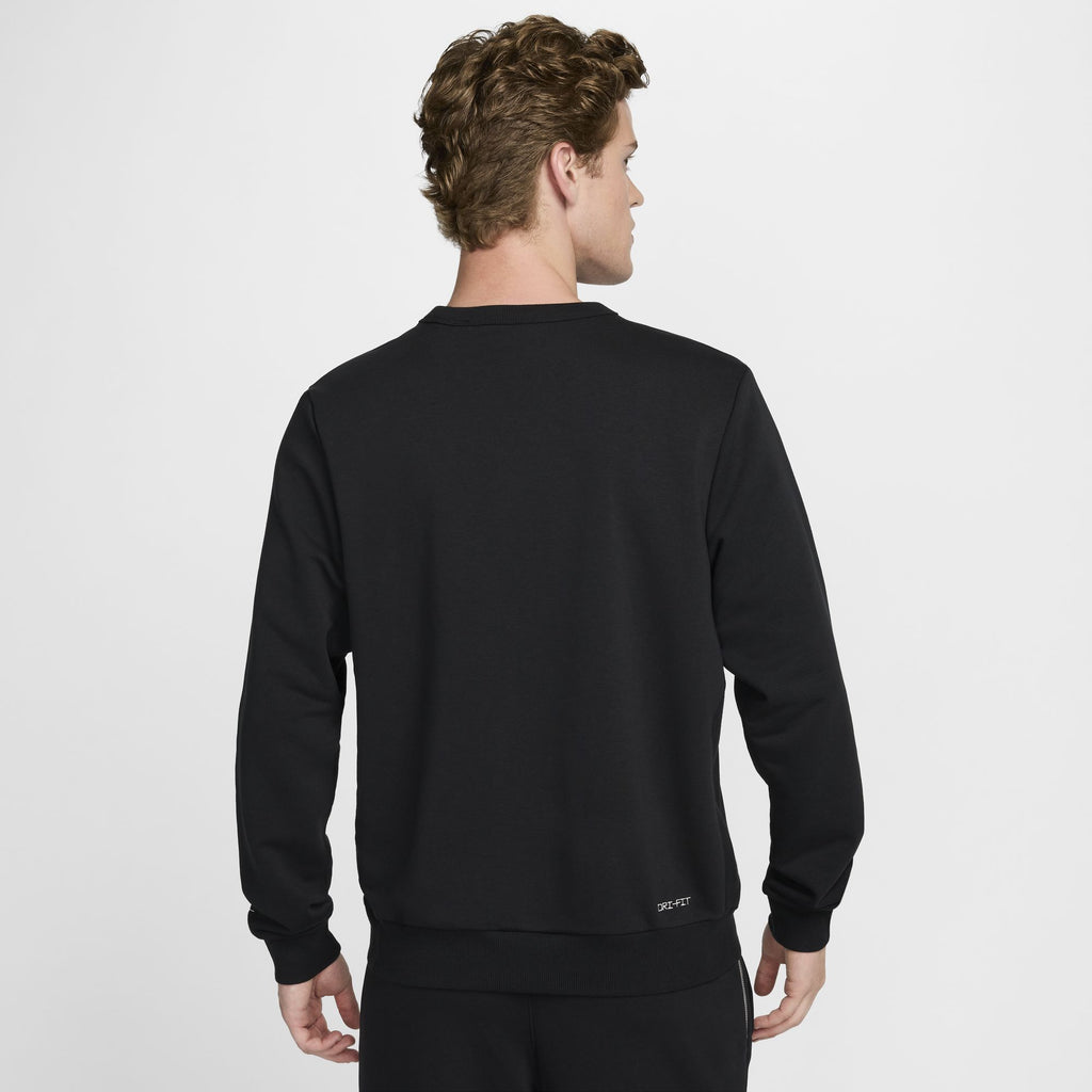 Nike Standard Issue Men's Dri-FIT Basketball Crew-Neck Sweatshirt 'Black/Ivory'