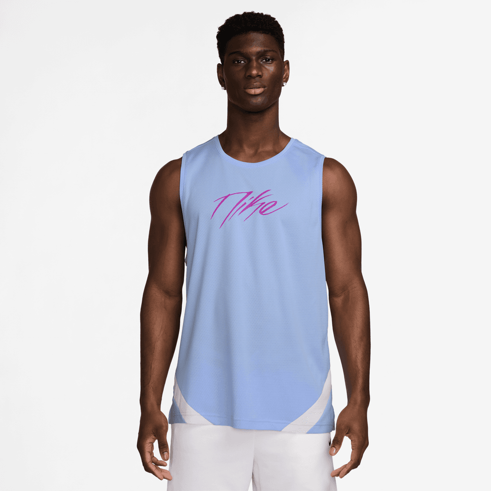 Nike Icon Men's Dri-FIT Basketball Jersey 'Aluminium/Purple'