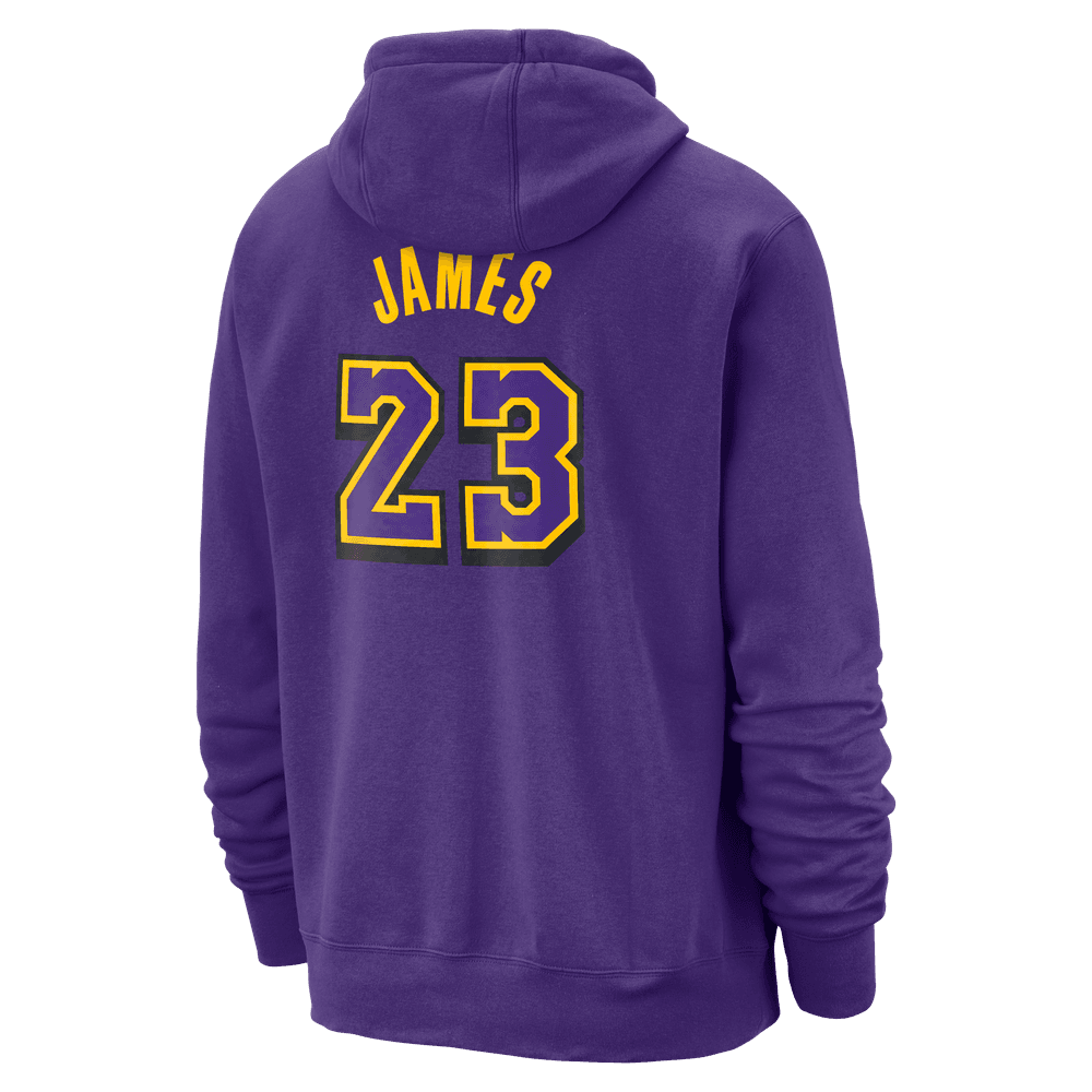 LeBron James Los Angeles Lakers City Edition Men s Nike NBA Fleece Pul Bouncewear