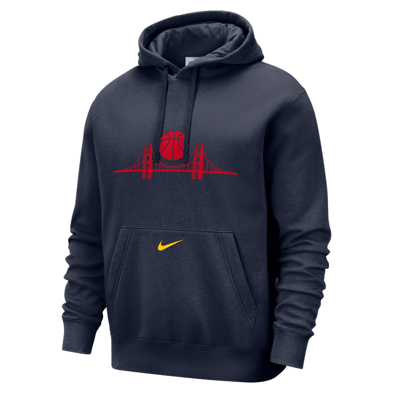 Golden State Warriors Club City Edition Men's Nike NBA Fleece Pullover Hoodie 'Navy'