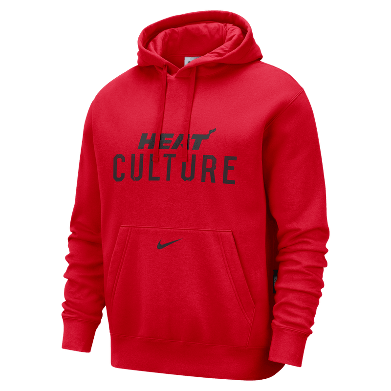 Miami Heat Club City Edition Men's Nike NBA Fleece Pullover Hoodie 'Red'