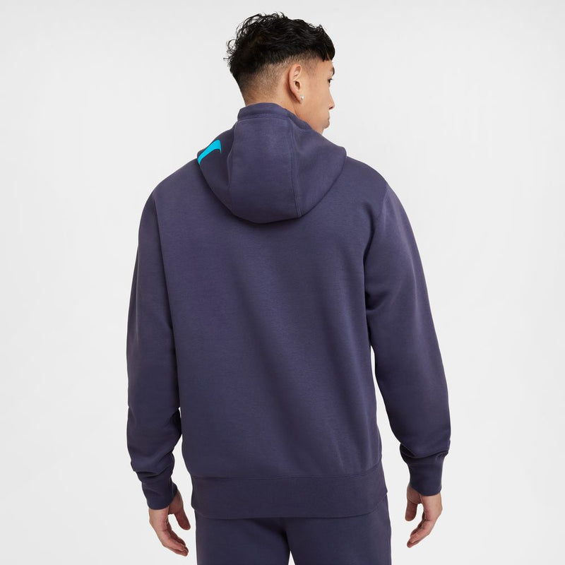 Ja Morant Ja Men's Fleece Basketball Hoodie 'Dark Raison/Baltic Blue'