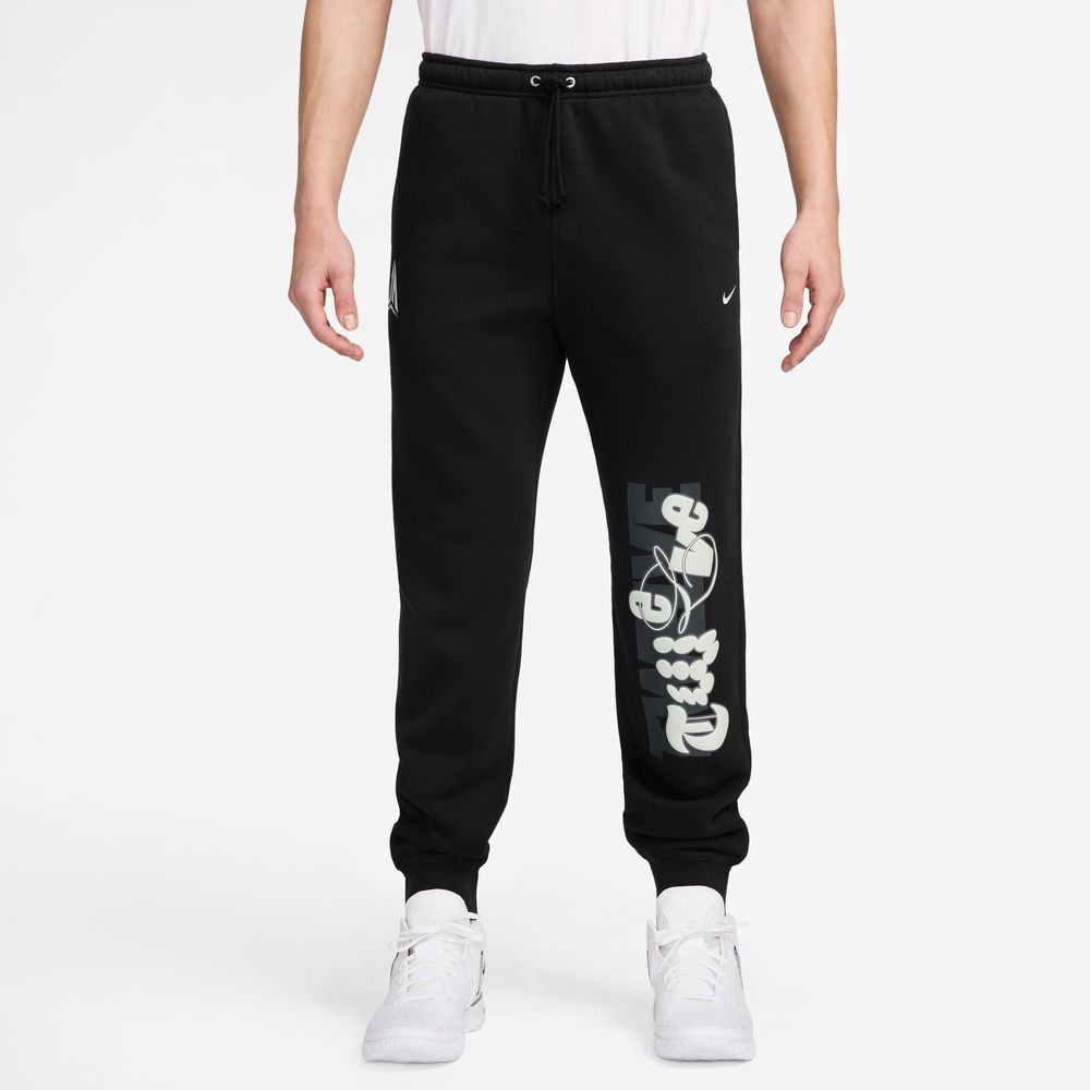 Ja Morant Ja Men's Fleece Basketball Jogger Pants 'Black/Silver'