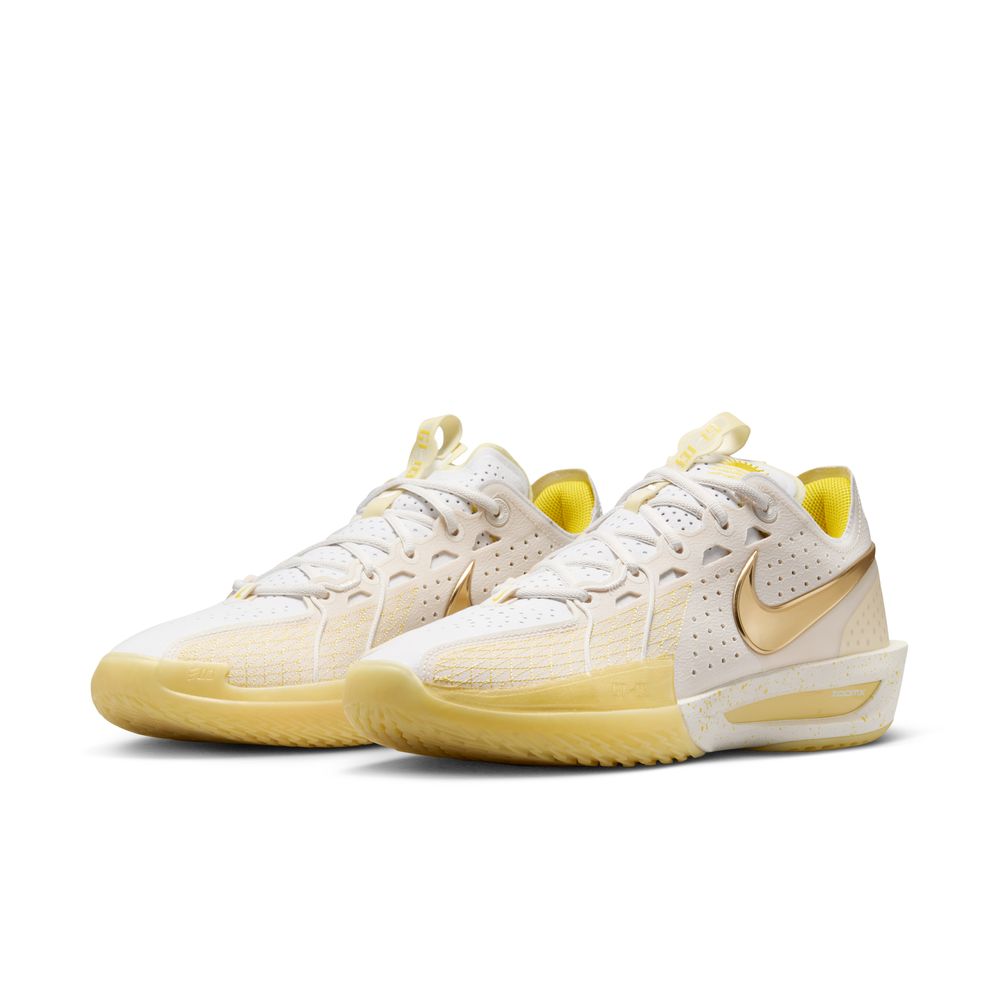 Nike G.T. Cut 3 "Jordan Poole" Basketball Shoes 'Ivory/Gold'