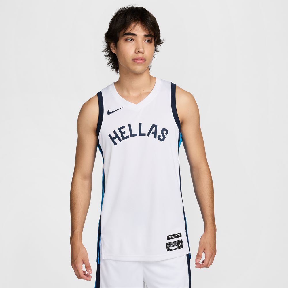 Greece Limited Home Men's Nike Basketball Jersey 'White/Blue'