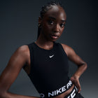 Nike Pro Women's Dri-FIT Cropped Tank Top 'Black/White'