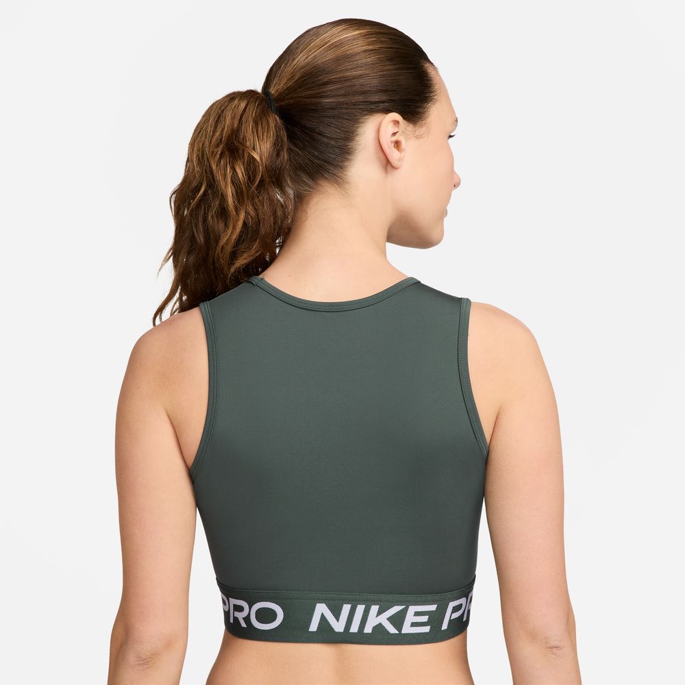 Nike Pro Women's Dri-FIT Cropped Tank Top 'Vintage Green'