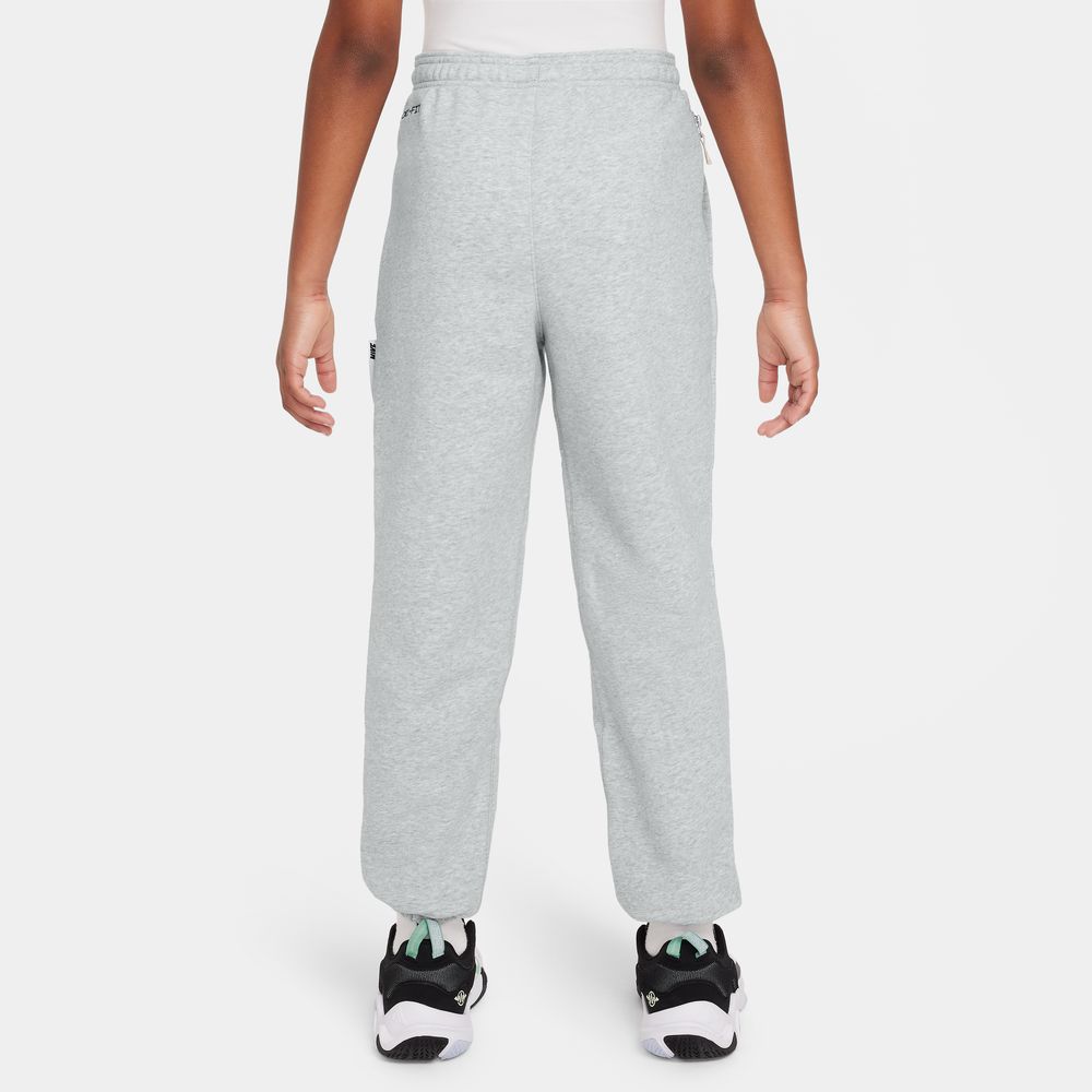 Nike Standard Issue Big Kids' Dri-FIT Fleece Pants 'Grey/Ivory'