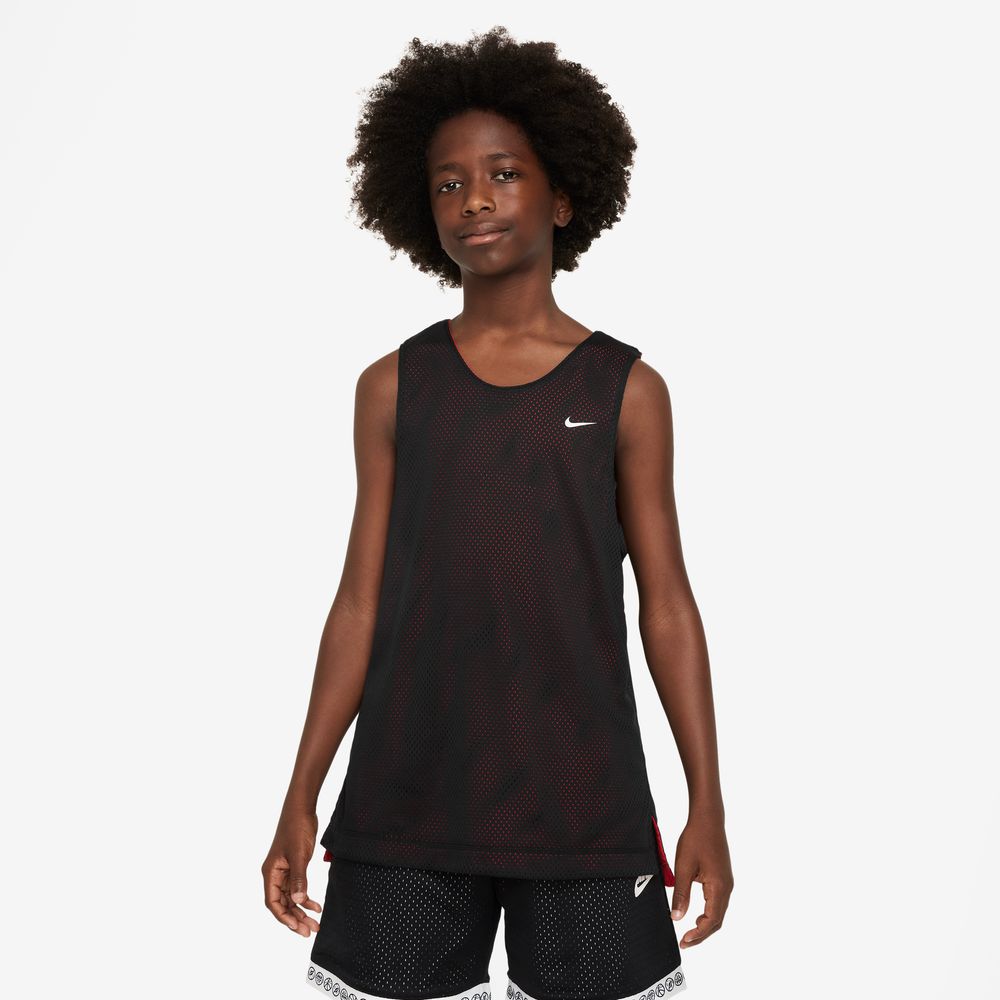 Nike Big Kids' Dri-FIT Reversible Jersey 'Black/Red/White'