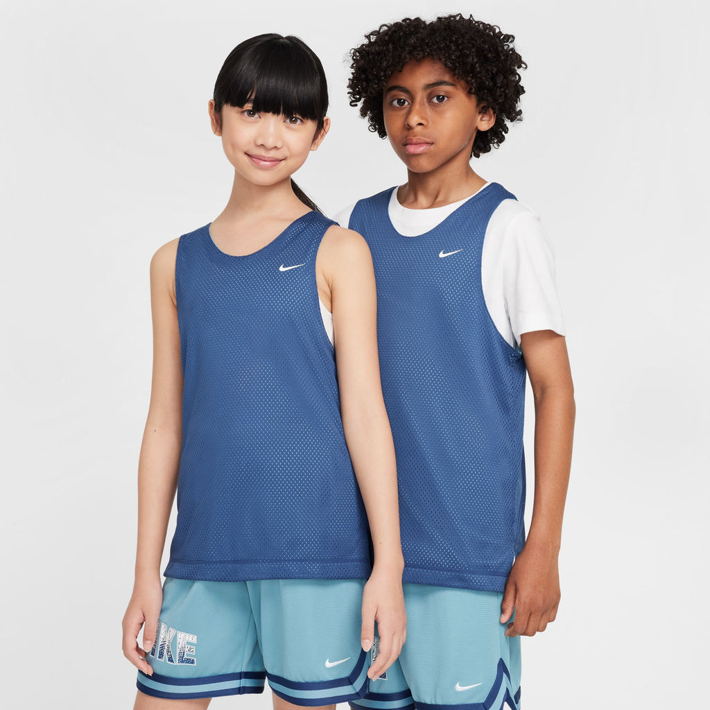 Nike Big Kids' Dri-FIT Reversible Jersey 'Navy/Turquoise/White'