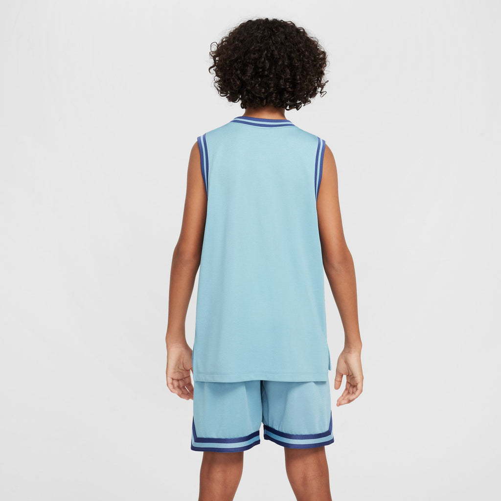 Nike Culture of Basketball Big Kids' Dri-FIT Basketball Jersey 'Denim Turquoise/White'