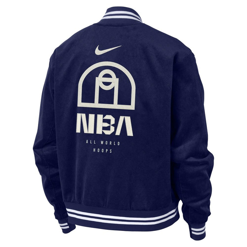 Team 31 Trend Men's Nike NBA Bomber Jacket 'Blue Void/White'