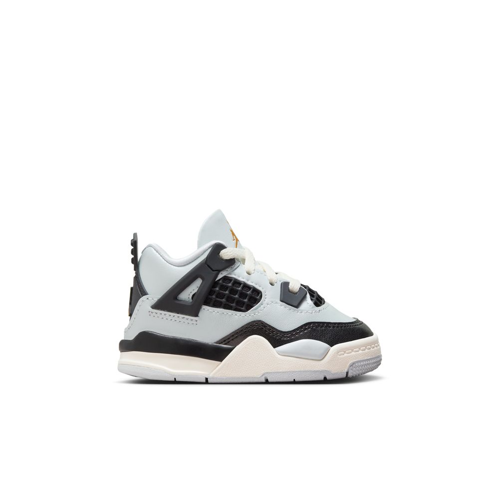 Jordan 4 Retro Baby/Toddler Shoes (TD) 'Pure Platinum/Gold/Black/Sail'