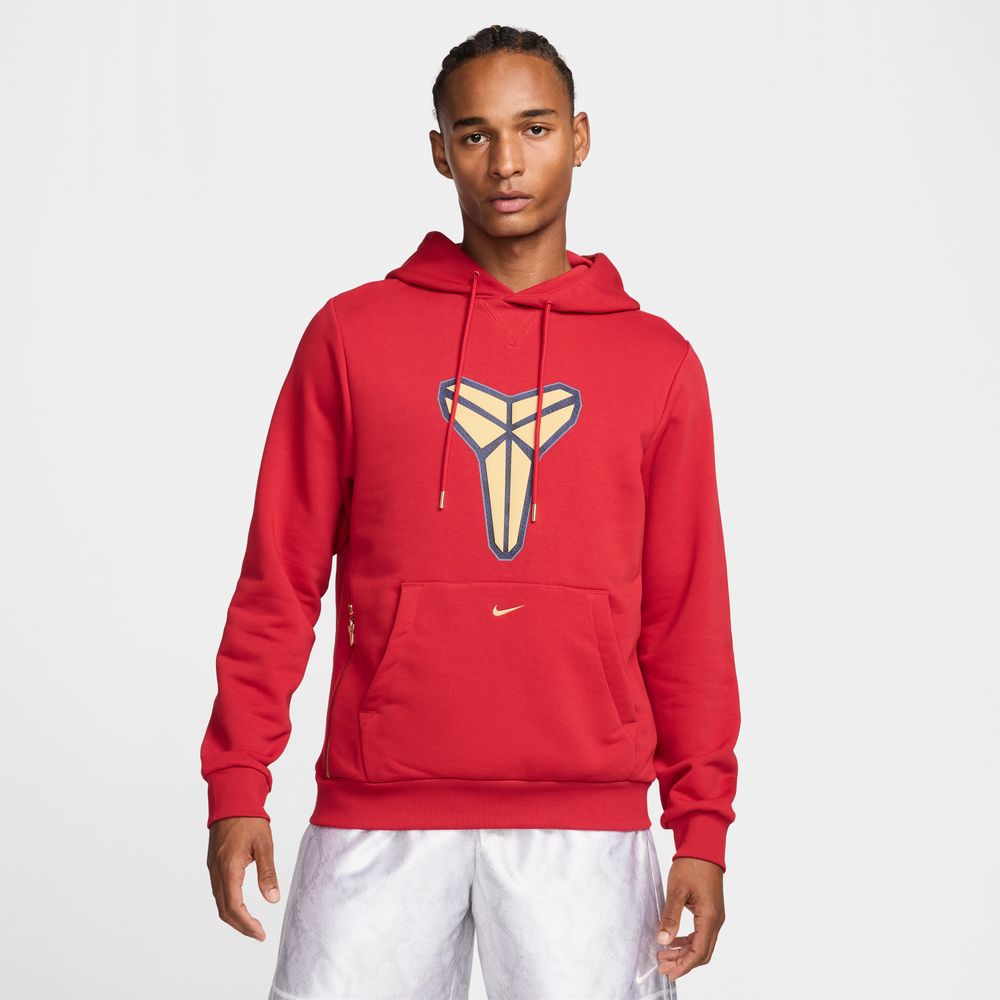 Kobe Bryant KB Men's Nike Dri-FIT Pullover Basketball Hoodie Tall Sizes 'Red/Gold'