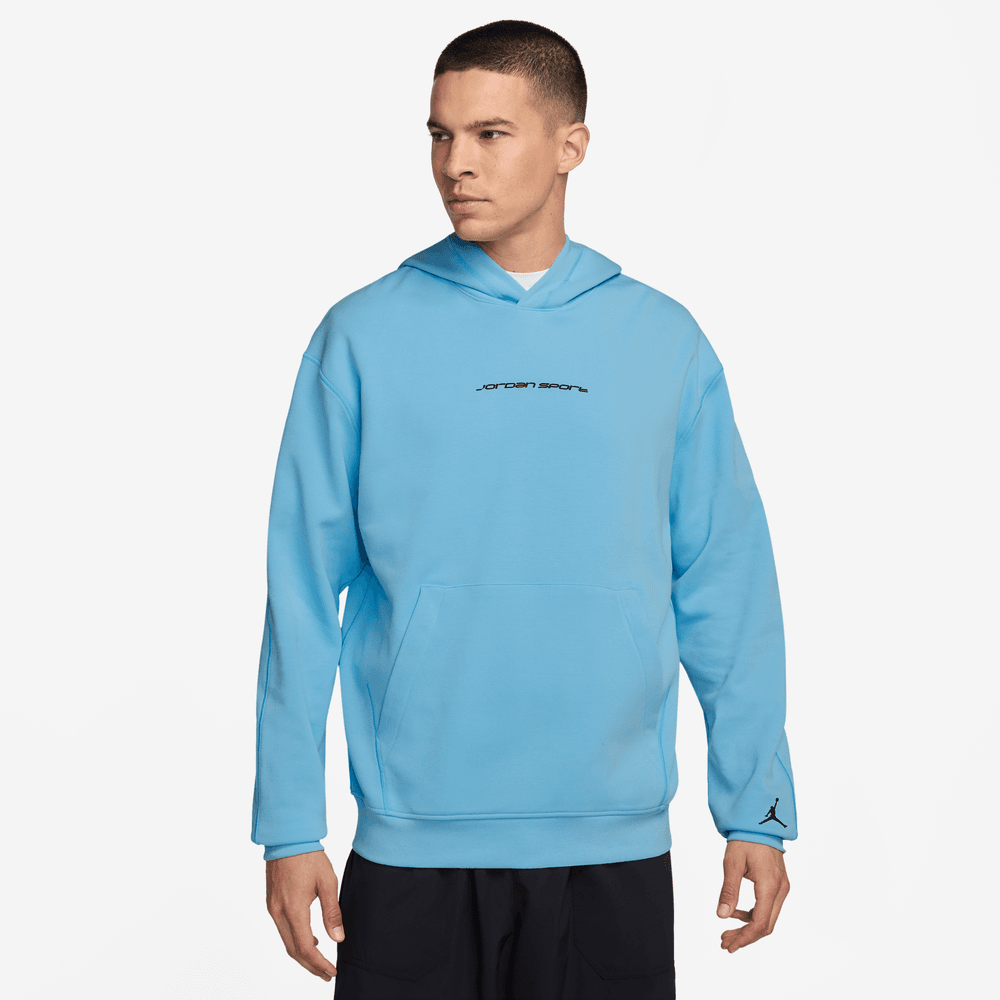 Jordan Sport Hoop Fleece Men's Dri-FIT Pullover Hoodie Tall SIzes 'Blue Chill'