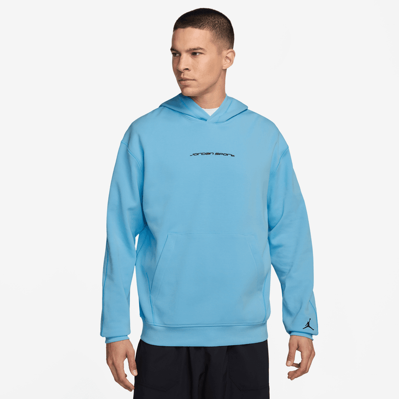 Jordan Sport Hoop Fleece Men's Dri-FIT Pullover Hoodie Tall SIzes 'Blue Chill'