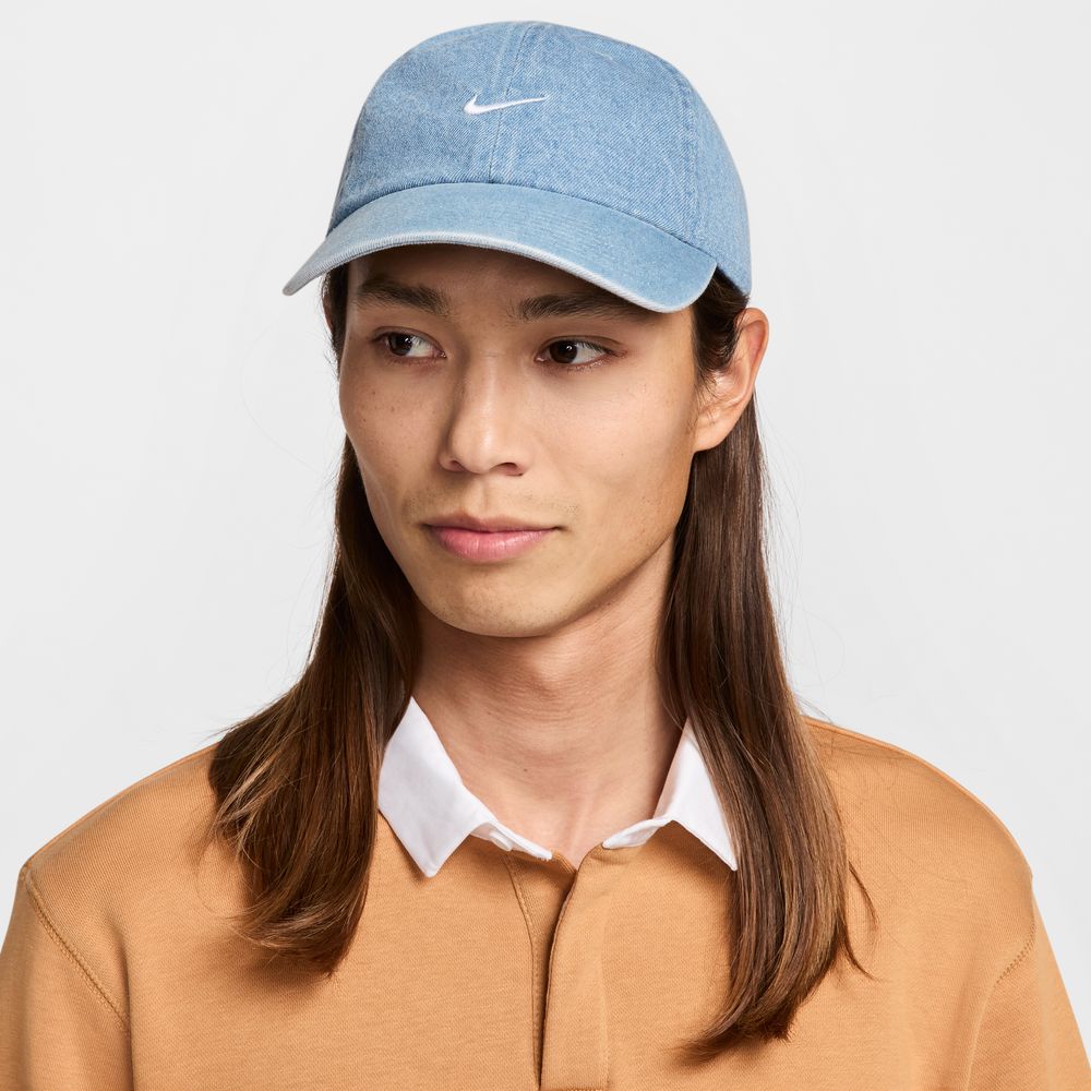 Nike Club Unstructured Denim Cap 'Storm/Thunder Blue/White'