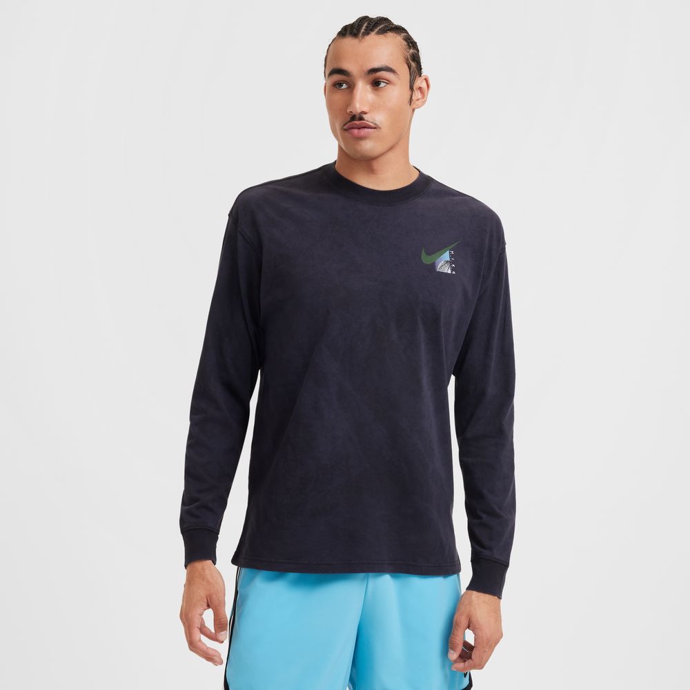 Nike Men's Max90 Long-Sleeve Basketball T-Shirt 'Black'