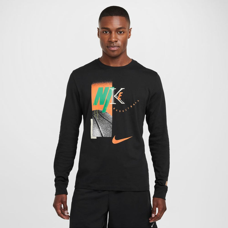 Nike Men's Long-Sleeve Basketball T-Shirt 'Black'