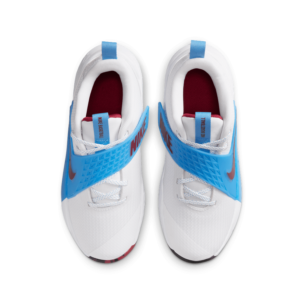 Nike Team Hustle D 12 Big Kids' Basketball Shoes (GS) 'White/red/Blue'