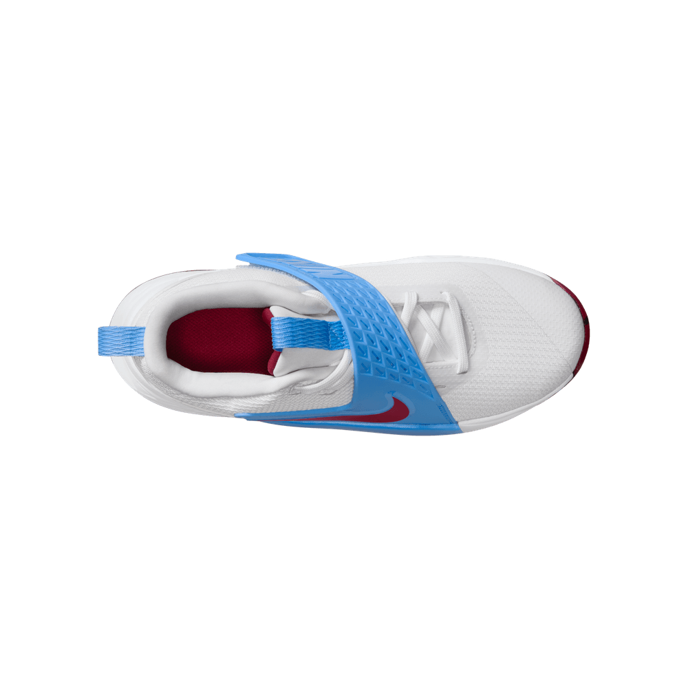 Nike Team Hustle D 12 Big Kids' Basketball Shoes (GS) 'White/red/Blue'