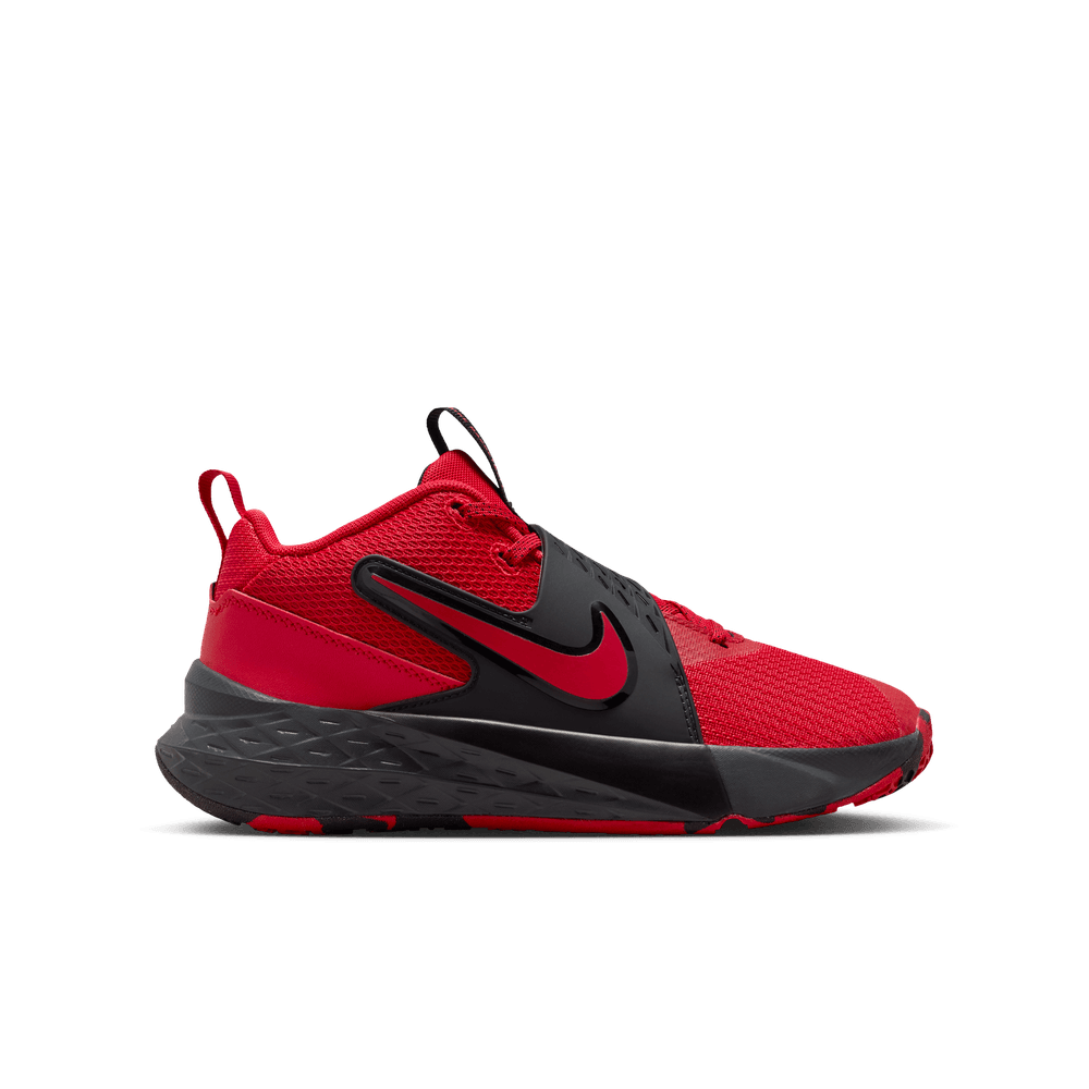 Nike Team Hustle D 12 Big Kids' Basketball Shoes (GS) 'Red/Black/Anthracite'