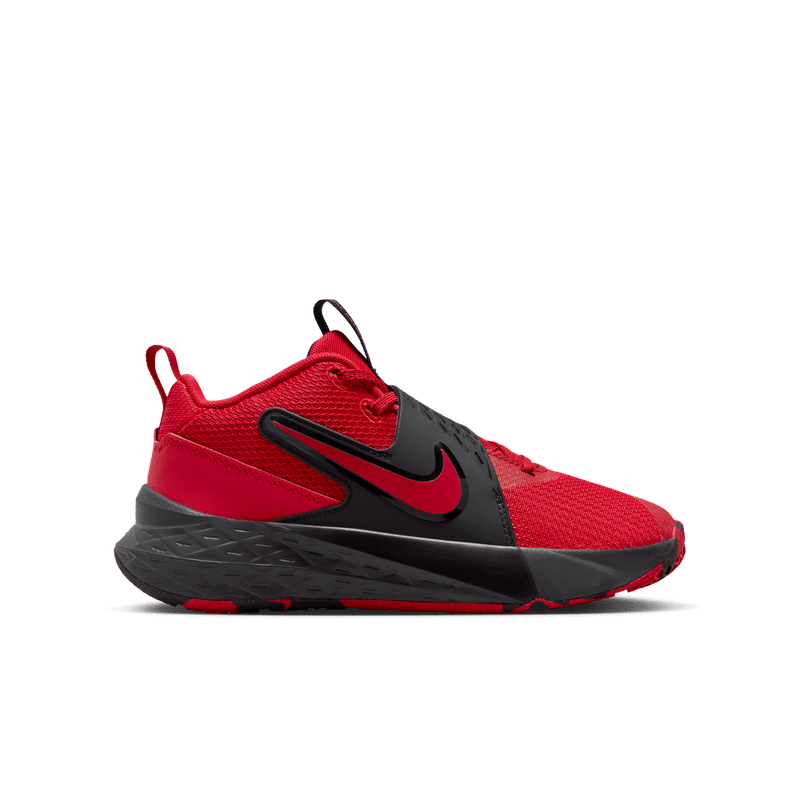 Nike Team Hustle D 12 Big Kids' Basketball Shoes (GS) 'Red/Black/Anthracite'