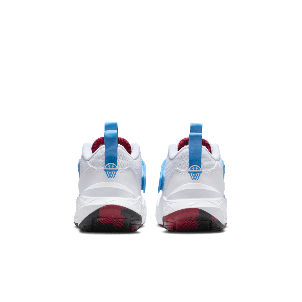 Nike Team Hustle D 12 Little Kids' Shoes (PS) 'White/Red/Blue'