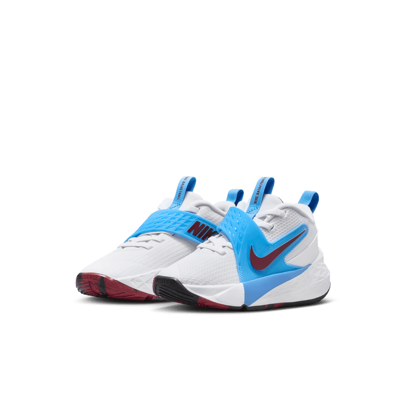 Nike Team Hustle D 12 Little Kids' Shoes (PS) 'White/Red/Blue'