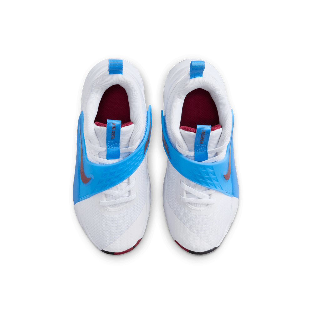 Nike Team Hustle D 12 Little Kids' Shoes (PS) 'White/Red/Blue'