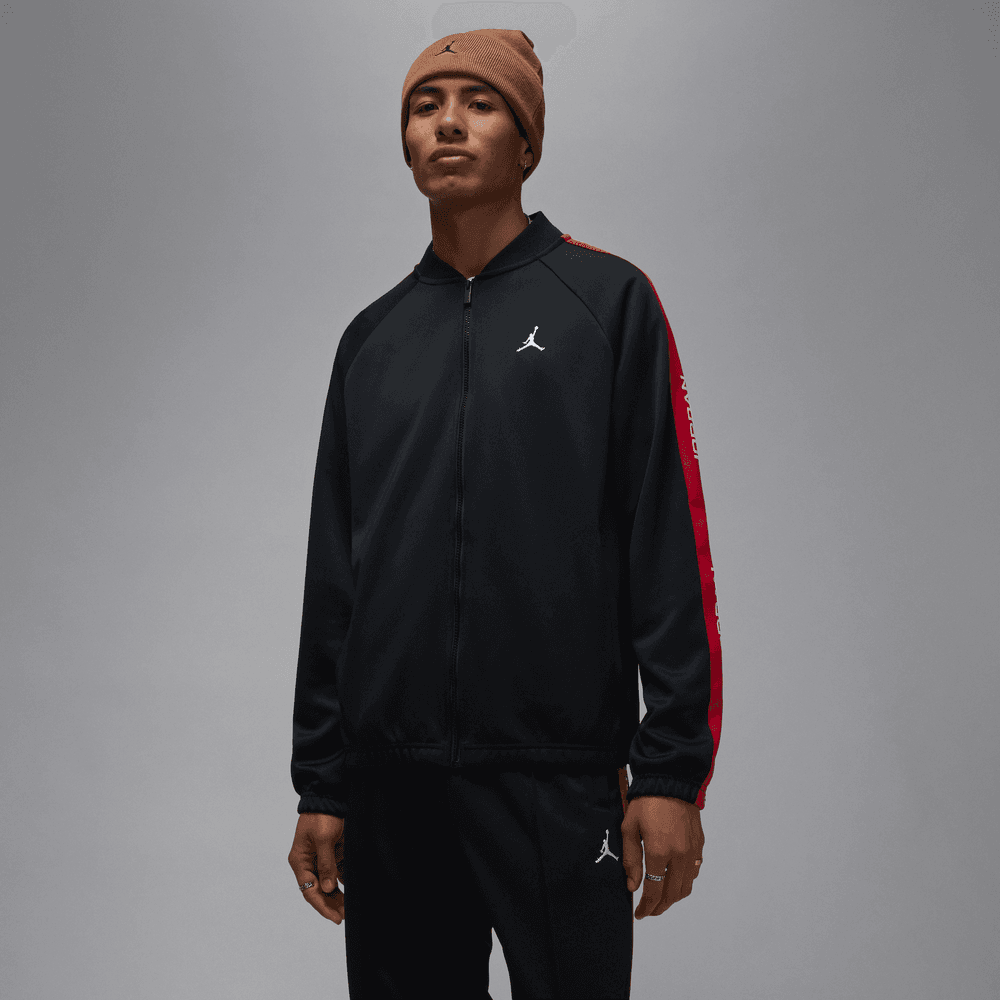 Jordan Essentials Men's Tracksuit Jacket 'Black/Red/White'