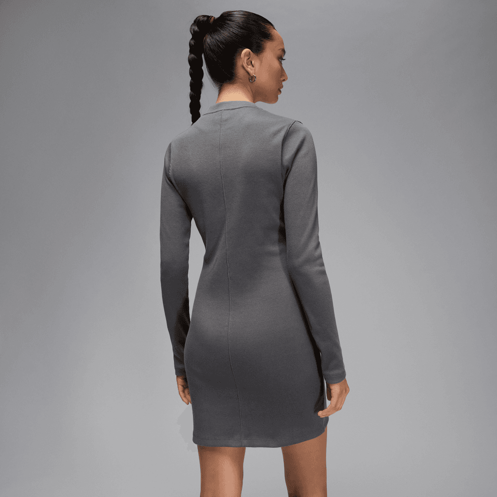 Jordan Women's 1/2-Zip Long-Sleeve Knit Dress 'Iron Grey' – Bouncewear