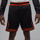 Jordan Sport Men's Dri-FIT Mesh Diamond Shorts 'Black/Team Orange'