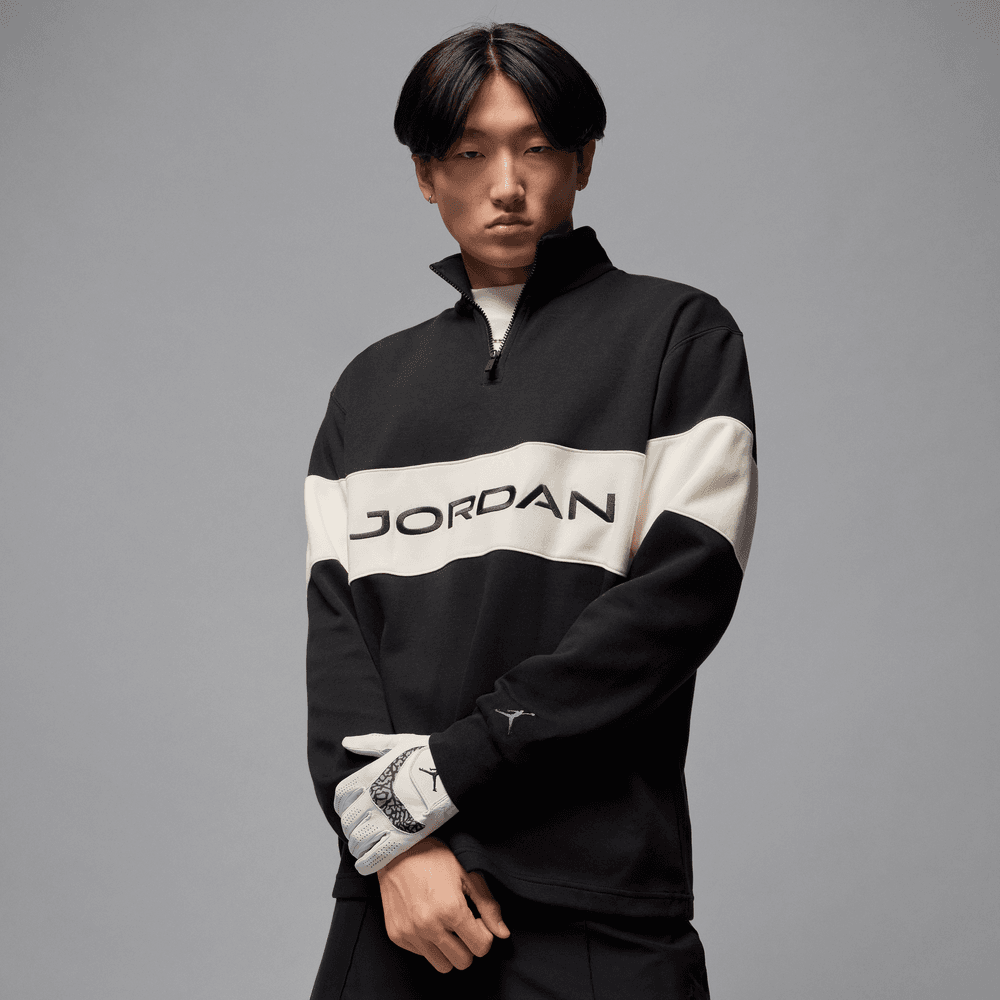 Jordan Sport Men's Dri-FIT 1/4-Zip Golf Top 'Black/Sail'