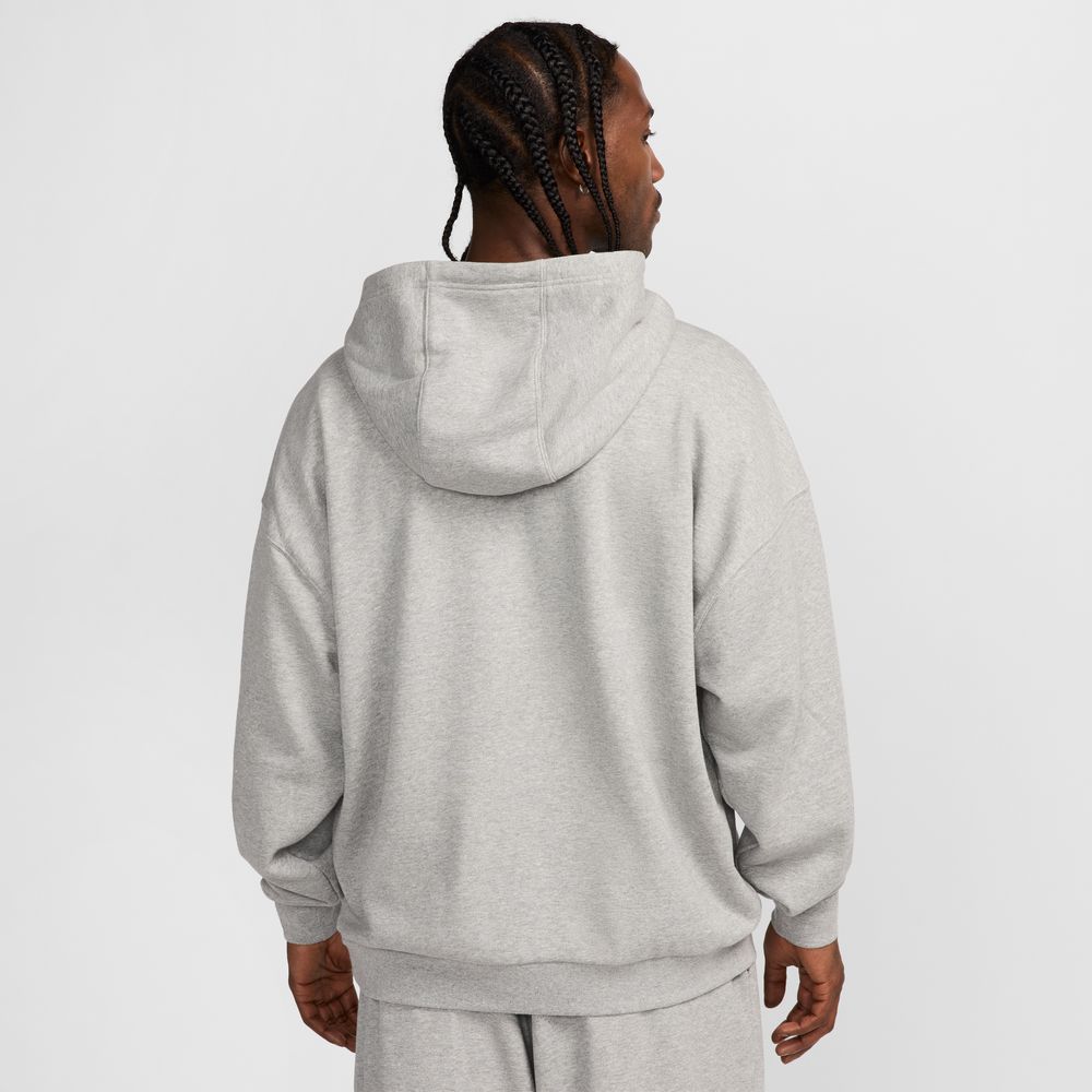 Nike Club Fleece Men's Oversized French Terry Pullover Hoodie 'Grey Heather'