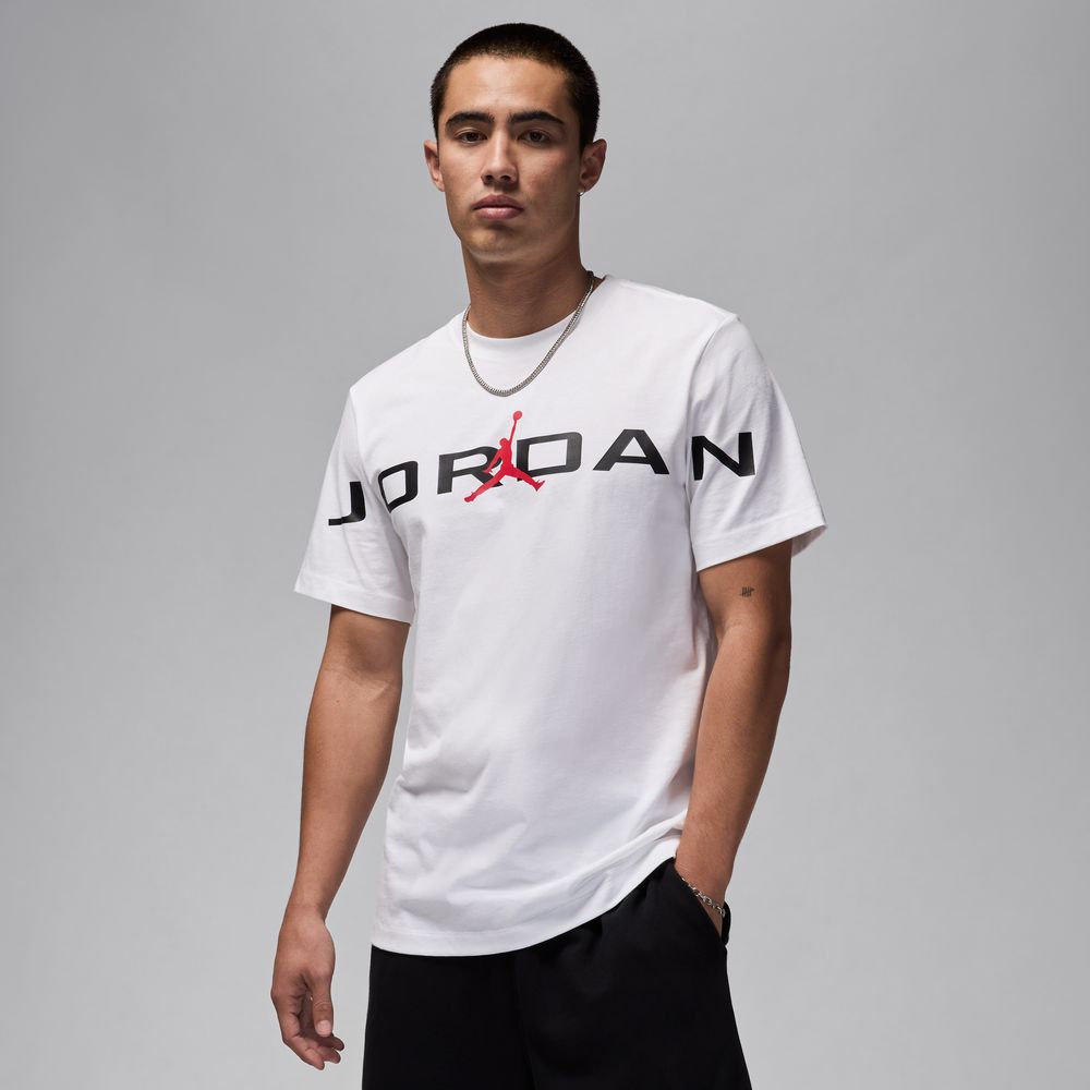 Jordan Men's T-Shirt 'White/Black/Red'