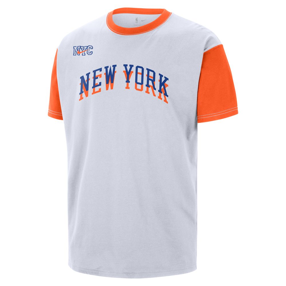 New York Knicks Courtside City Edition Men's Nike NBA T-Shirt 'White'